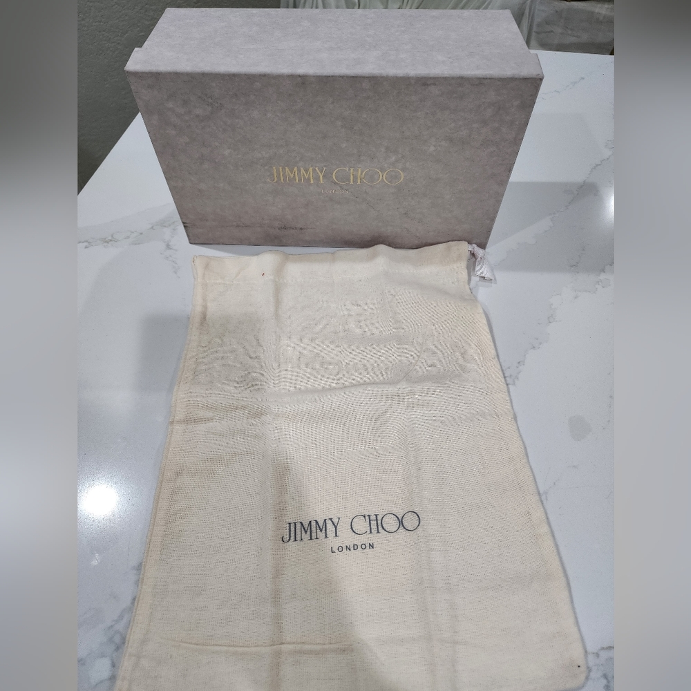 Jimmy Choo shoe box and 1 duster bag